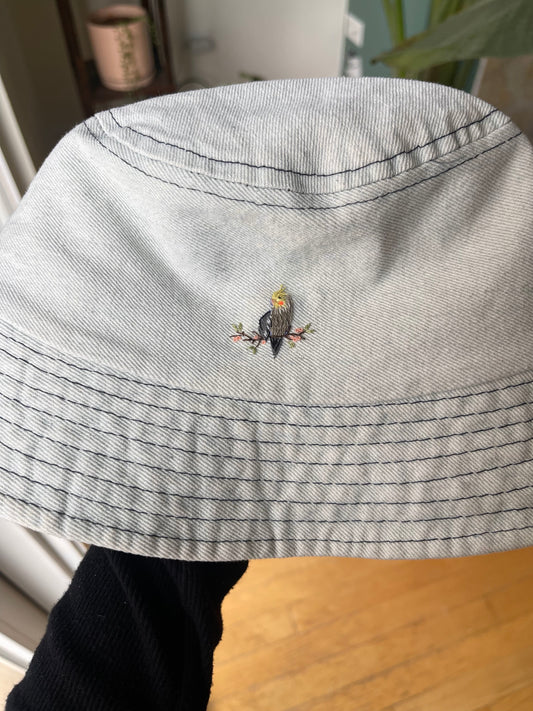 Hand embroidered Bucket hat